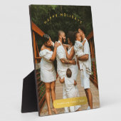 Goldenes Foto Weihnachten Fotoplatte (Seite)