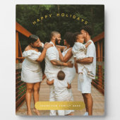 Goldenes Foto Weihnachten Fotoplatte (Vorderseite)