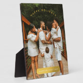 Goldenes Foto Weihnachten Fotoplatte (Seite)