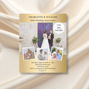 Goldenes Foto zum 50. Hochzeitstag