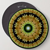 Goldenes Fraktal Button (Vorne & Hinten)