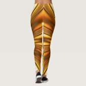Goldenes Fraktal Leggings (Rückseite)