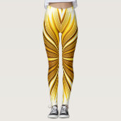 Goldenes Fraktal Leggings (Vorderseite)