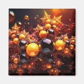 Goldenes Fraktal Magnet (Vorne)