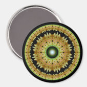 Goldenes Fraktal Magnet (Vorderseite/Rückseite)
