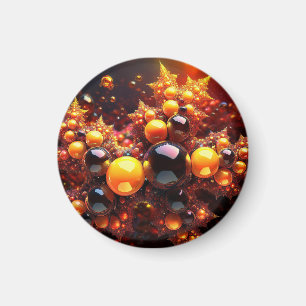 Goldenes Fraktal Magnet