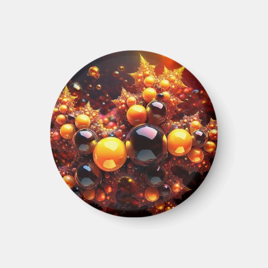 Goldenes Fraktal Magnet (Vorne)