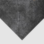 Goldenes Französisches Skript auf Distressive Gray Seidenpapier (Detail)