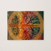 Goldenes Friedenszeichen Puzzle (Horizontal)