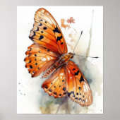 Goldenes Fritillary Butterfly Art Print Poster (Vorne)