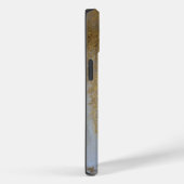 Goldenes Fukuro mit Blüten Case-Mate iPhone Hülle (Rückseite / Rechts)