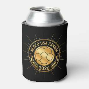 Goldenes Fußball-Emblem 2026 Mexiko USA Kanada Dosenkühler