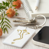 Goldenes Ganesh Schlüsselanhänger (Vorderseite rechts)