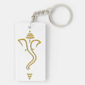 Goldenes Ganesh Schlüsselanhänger (Rückseite)