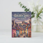 Goldenes Gässchen Tschechien Postkarte (Stehend Vorderseite)
