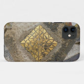 Goldenes Gaudi Mosaik Case-Mate iPhone Hülle (Rückseite (Horizontal))