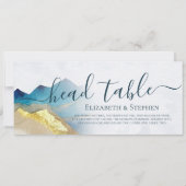 Goldenes Gebirge Hochzeitsschild (Rückseite)