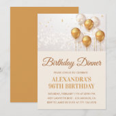 Goldenes Geburtstagsfest - Einladung zum 96. (Vorne/Hinten)