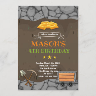 Goldenes Geburtstagsthema Einladung