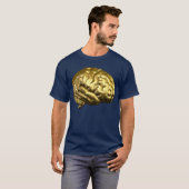 Goldenes Gehirn T-Shirt (Vorne ganz)