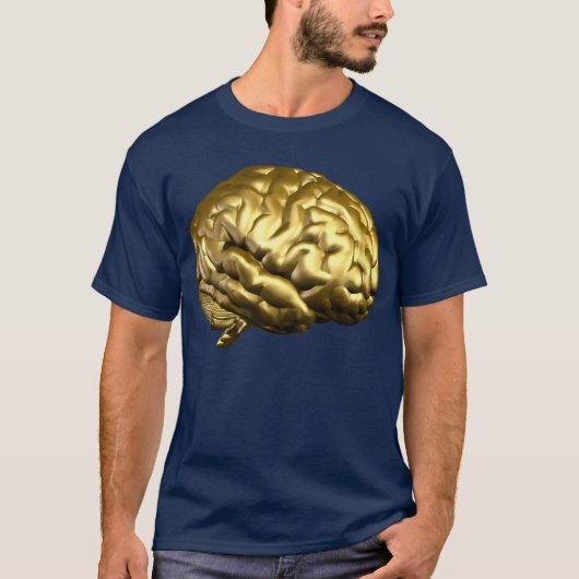 Goldenes Gehirn T-Shirt (Vorderseite)