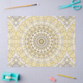 Goldenes gelbes Mandala-Muster Seidenpapier (Basteln)