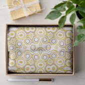 Goldenes gelbes Mandala-Muster Seidenpapier (Geschenk)