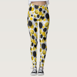 Goldenes gelbes Pickleballs - Leggings