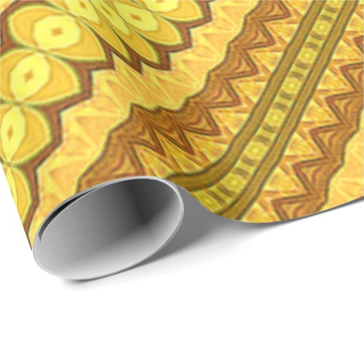 Goldenes gelbes Schleifpapier Geschenkpapier (Rolleneckpunkt)