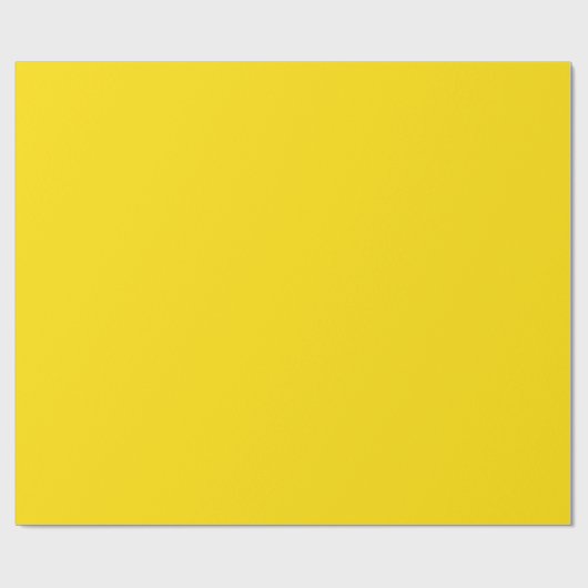 Goldenes gelbes Schlichtes, einfaches, glänzendes Geschenkpapier (Flach)