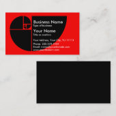 Goldenes gemeines visitenkarte (Vorne/Hinten)