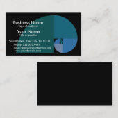 Goldenes gemeines visitenkarte (Vorne/Hinten)