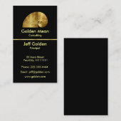 Goldenes gemeines visitenkarte (Vorne/Hinten)