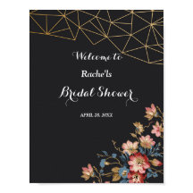 Goldenes geometrisches Brautparty