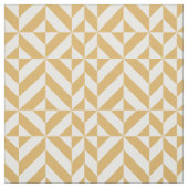 Goldenes geometrisches Deko Cube-Muster Stoff (Muster)