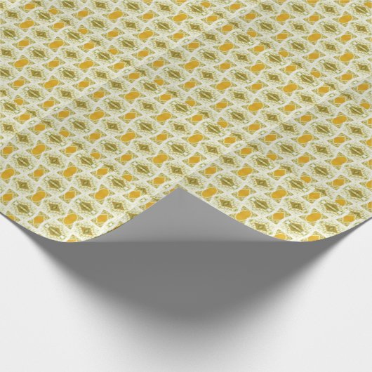 Goldenes geometrisches Design Geschenkpapier (Ecke)