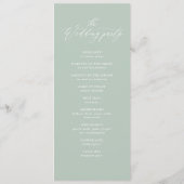 Goldenes geometrisches Hochzeitsprogramm Programm (Rückseite)