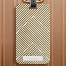 Goldenes geometrisches Muster Elegant Luxe