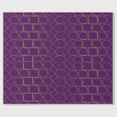 Goldenes geometrisches Muster Geschenkpapier (Flach)
