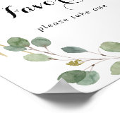 Goldenes geometrisches Zeichen für moderne Kalligr Poster (Ecke)