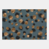 Goldenes Geparkmuster der Geparden Geschenkpapier Set (Vorderseite 2)