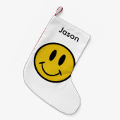 Goldenes Gesicht Kleiner Weihnachtsstrumpf (Vorderansicht (hängend))