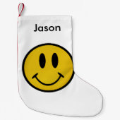 Goldenes Gesicht Kleiner Weihnachtsstrumpf (Vorderseite)