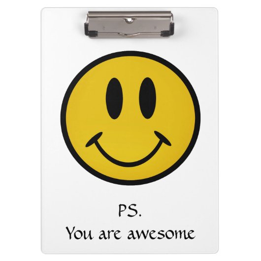 Goldenes Gesicht Klemmbrett (Vorderseite)