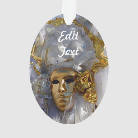 Goldenes Gesicht Ornament (Rückseite)