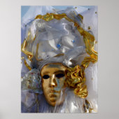 Goldenes Gesicht Poster (Vorne)