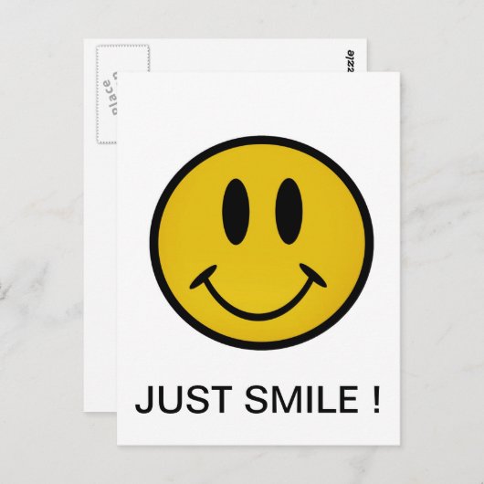 Goldenes Gesicht Postkarte (Vorne/Hinten)