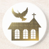 Goldenes Getränkeuntersetzer (Vorne)