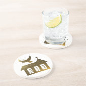 Goldenes Getränkeuntersetzer (Seite)