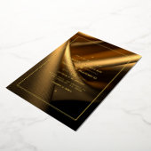 Goldenes Gewebe für Hochzeitsfolie Einladung (Gedreht)